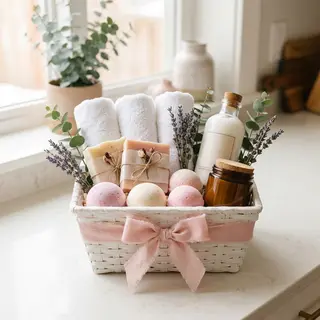 Spa day basket